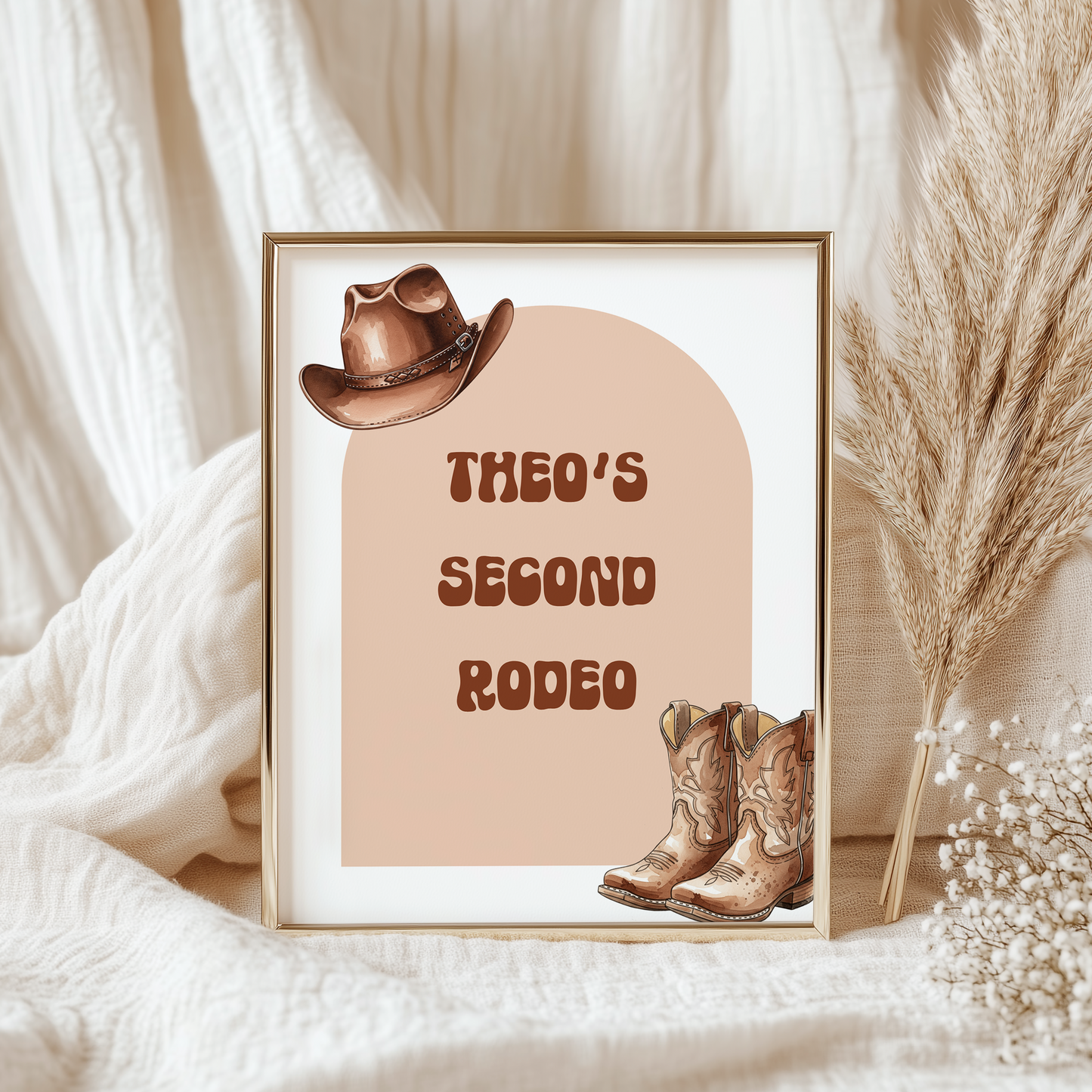 Rodeo Themed Birthday Party Welcome Sign