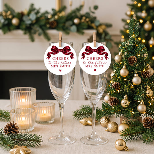 Christmas Hen Party Drinks Tags – Cheers to the Future Mrs