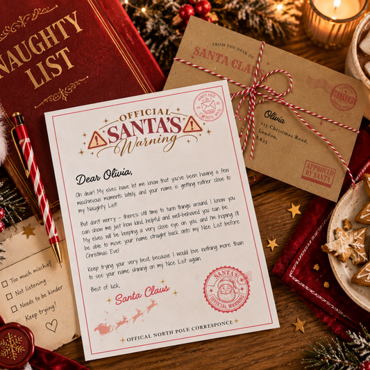 Santa’s Official Naughty List Warning Letter Set