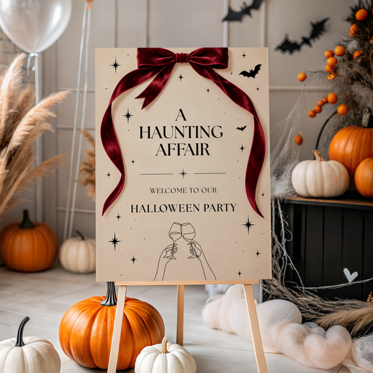 Halloween Party Welcome Sign | Adult Halloween Decor