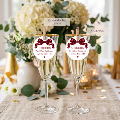 Christmas Hen Party Drinks Tags – Cheers to the Future Mrs